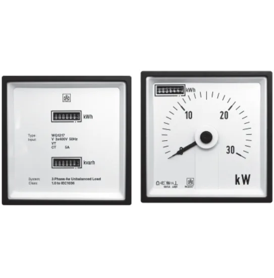 Compteurs d'énergie avec affichage de puissance